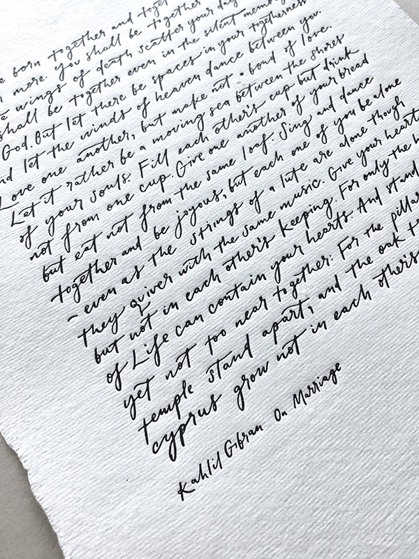 Kahlil Gibran : On Marriage