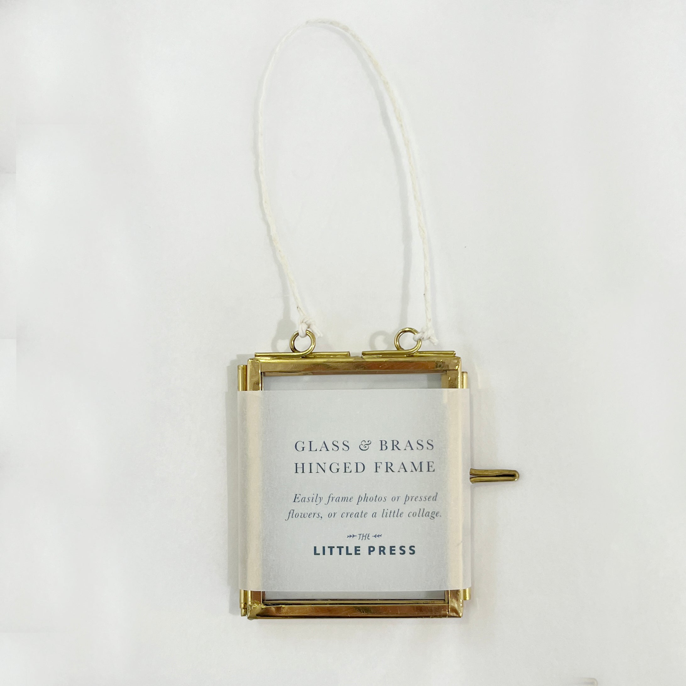 Glass Brass Hinged Frame - mini