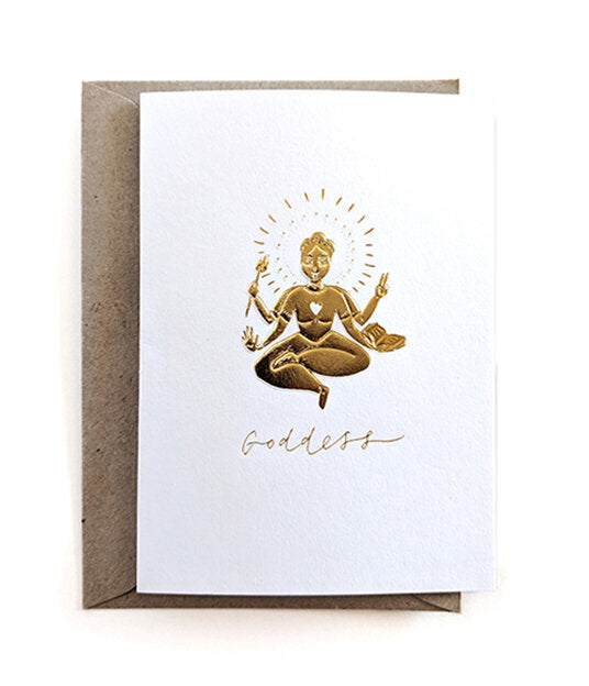GODDESS greeting card