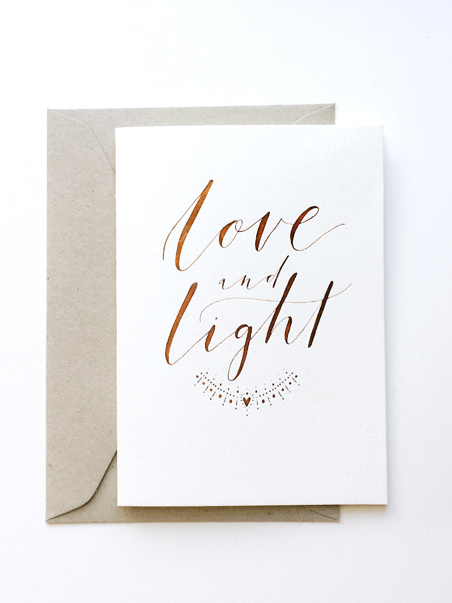 LOVE & LIGHT copper foil