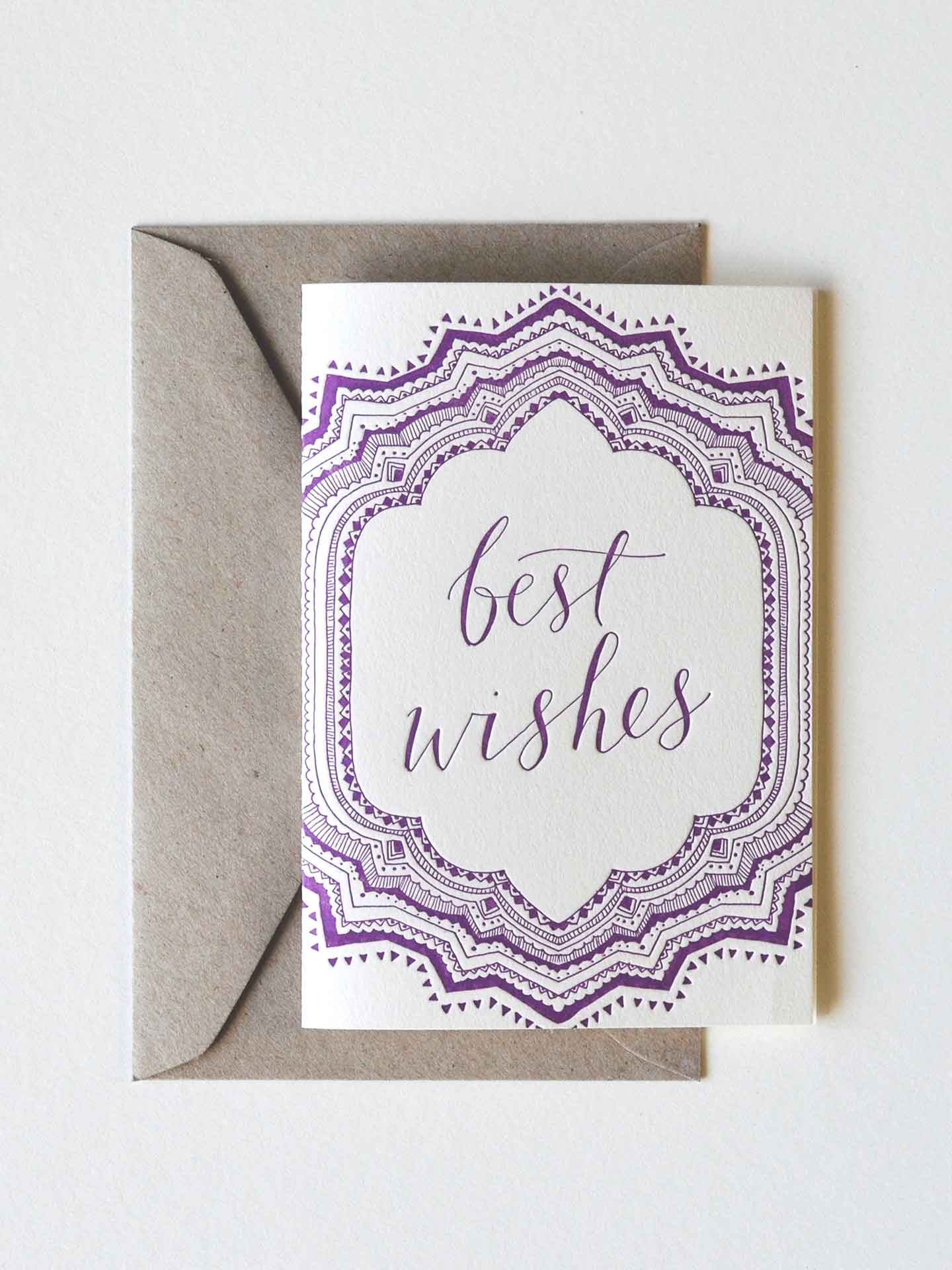 BEST WISHES gift card