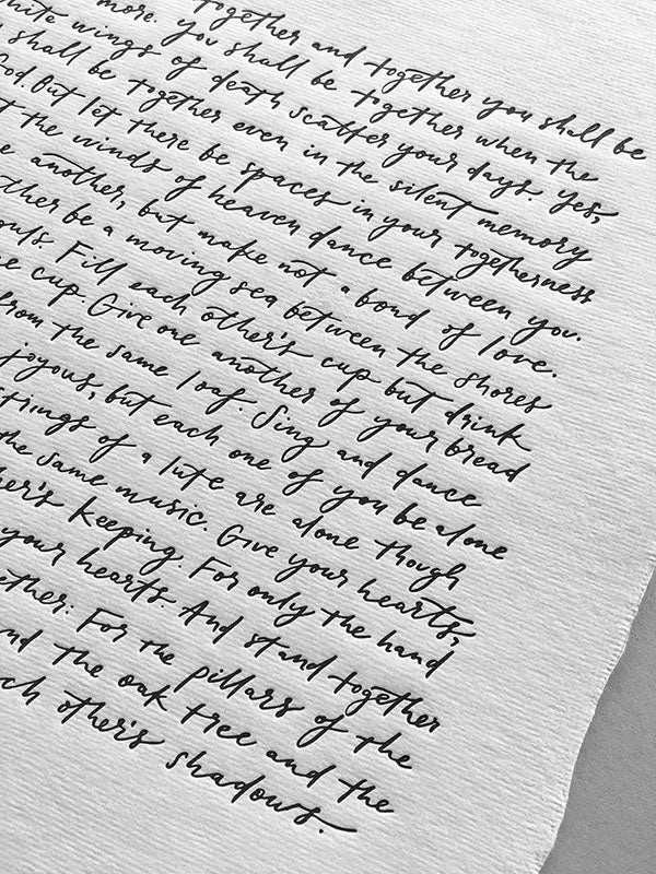 Kahlil Gibran : On Marriage