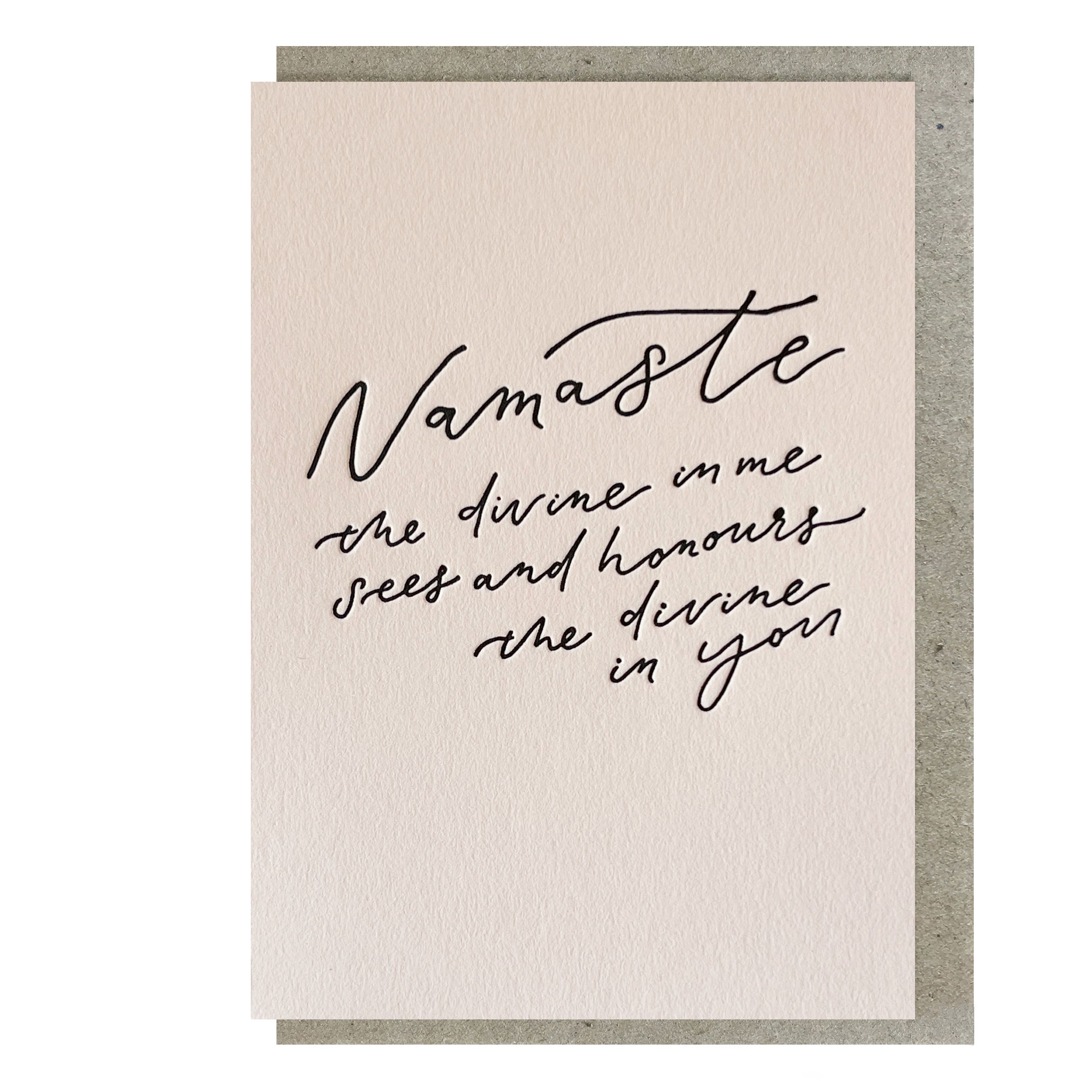 Namaste -regular card