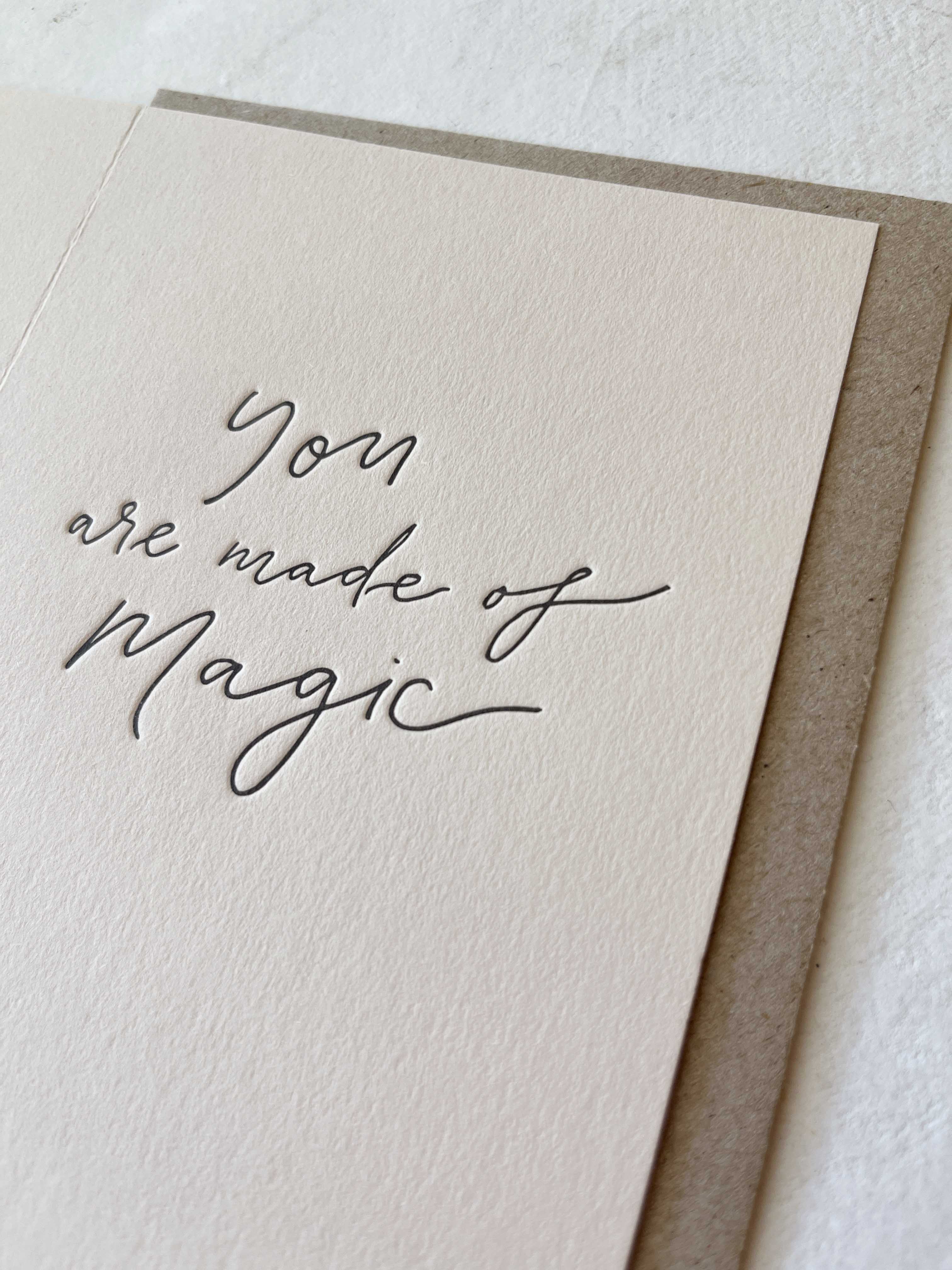 You Are Made Of Magic -regular card