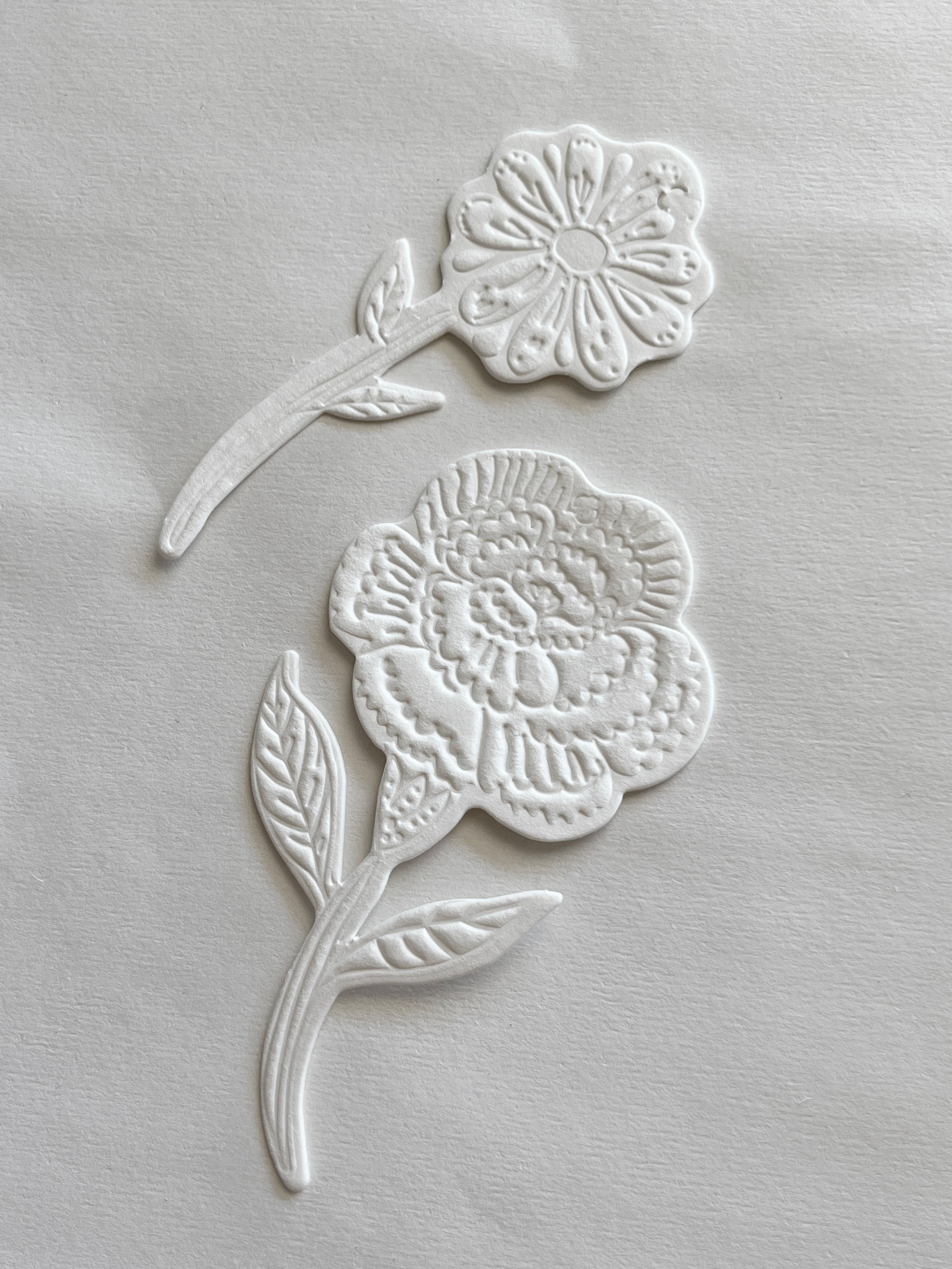 Flower (Daisy) - Ornament - White set of 3