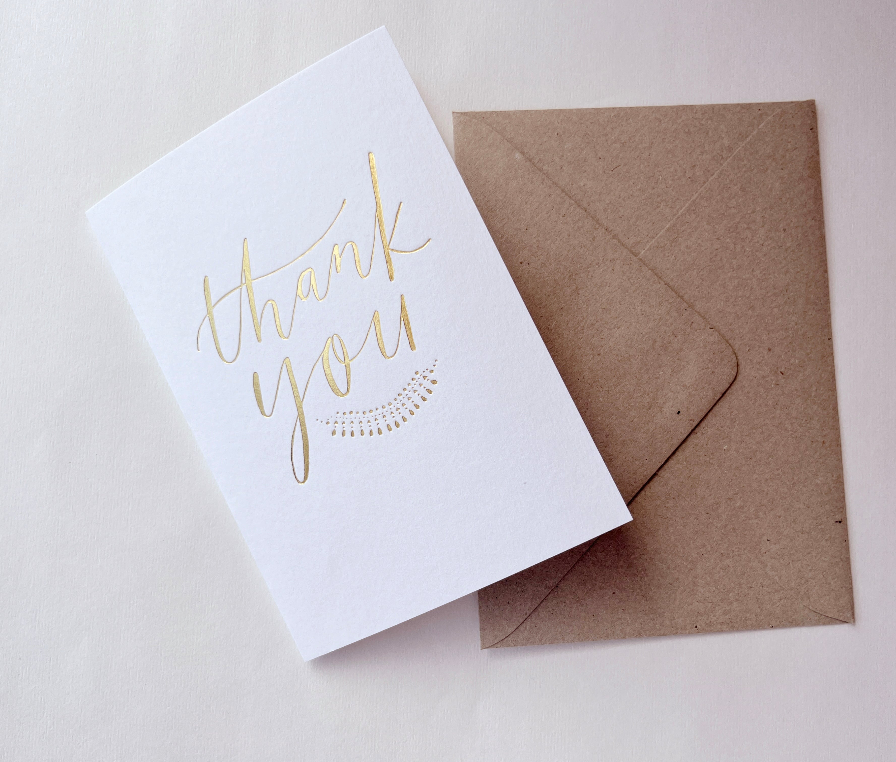THANK YOU gold foil