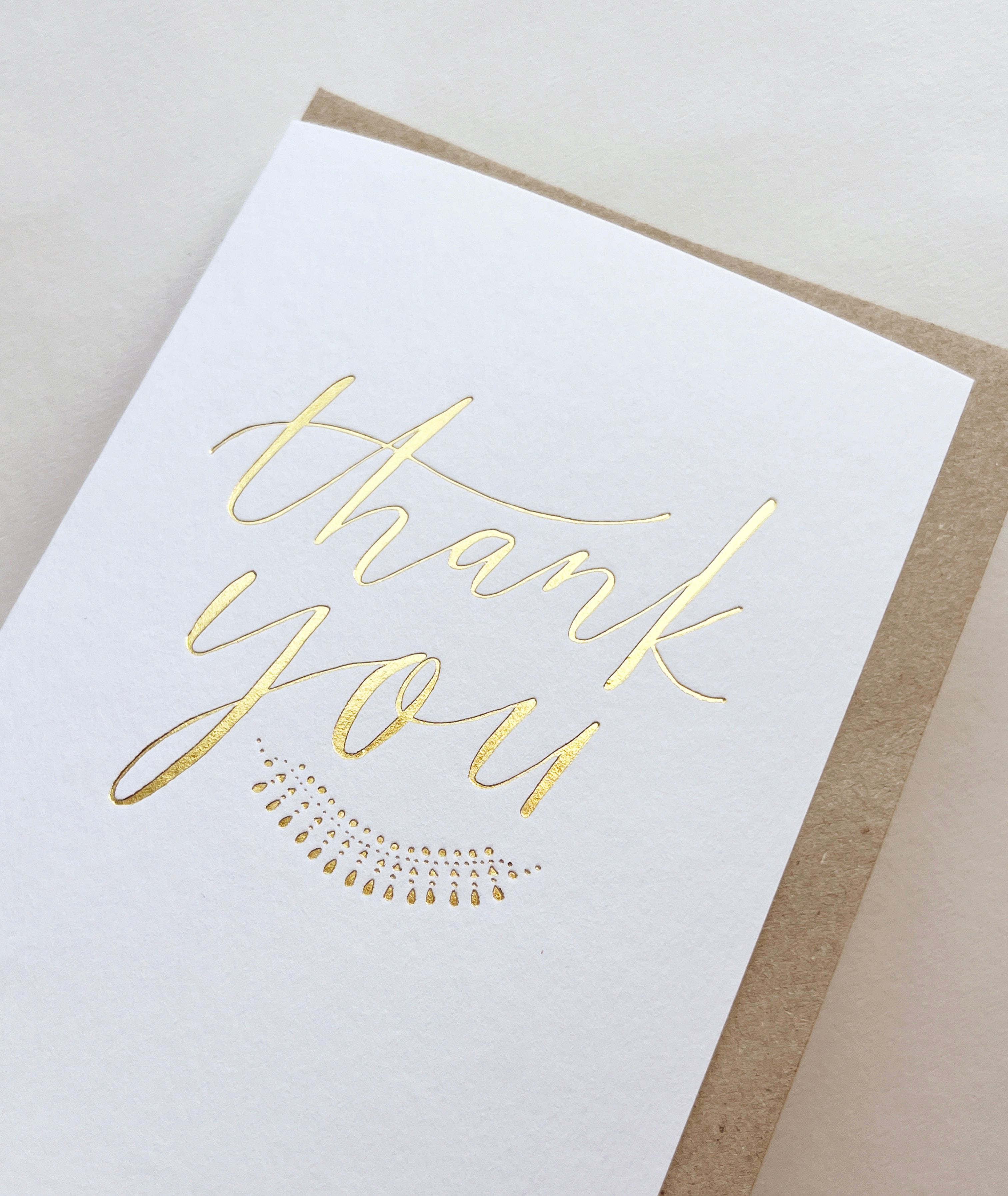 THANK YOU gold foil