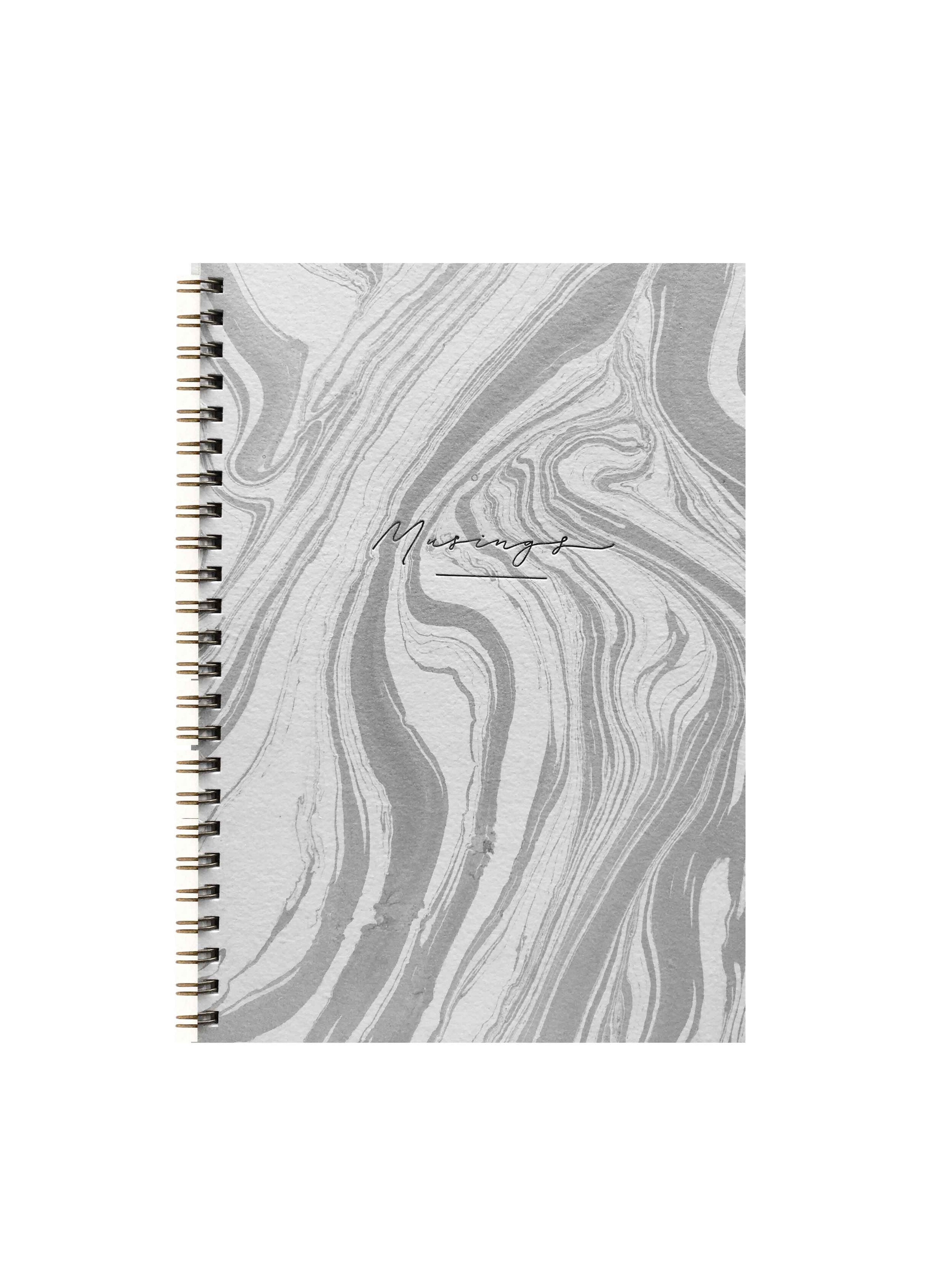 Silver Marbled Musings ~ A5