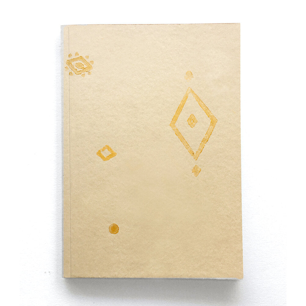 SAND ~ block printed notebook
